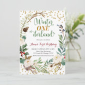 Wintersonnengang am Sonntag Einladung (Stehend Vorderseite)