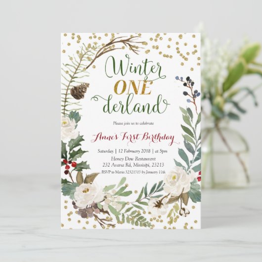 Wintersonnengang am Sonntag Einladung (Stehend Vorderseite)