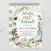 Wintersonnengang am Sonntag Einladung (Vorne/Hinten)