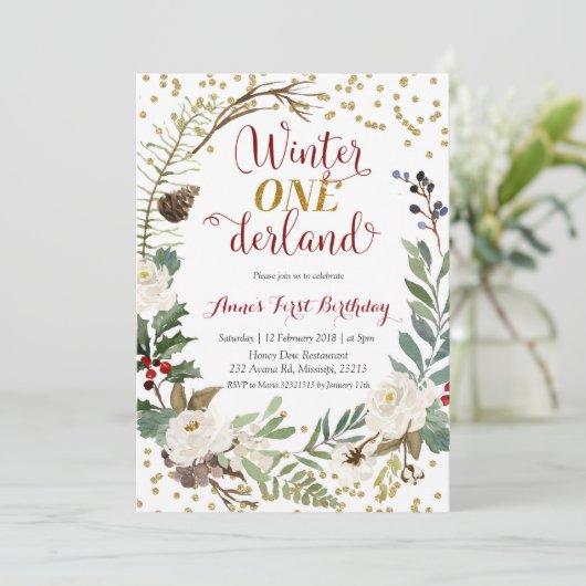 Wintersonnengang am Sonntag Einladung (Stehend Vorderseite)