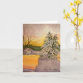 Wintersonnengang auf der Betriebsbeachkarte Karte (Gelbe Blume)