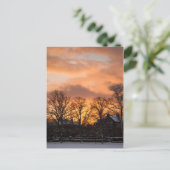 Wintersonnengang Postkarte (Stehend Vorderseite)