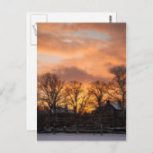 Wintersonnengang Postkarte (Vorne/Hinten)