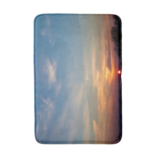 Wintersonnenhimmel Badematte (Vorderseite Vertikal)