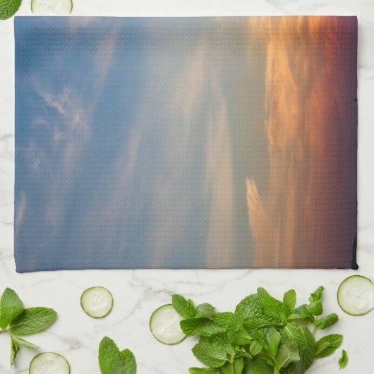 Wintersonnenhimmel Geschirrtuch (Gefaltet)