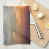 Wintersonnenhimmel Geschirrtuch (Viertel Falte)