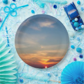 Wintersonnenhimmel Pappteller (Party)