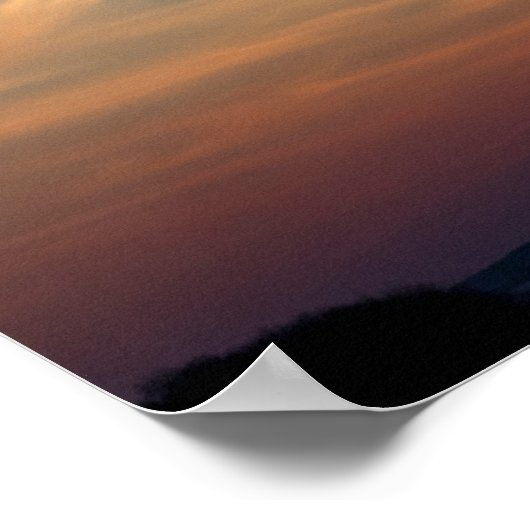 Wintersonnenhimmel Poster (Ecke)