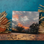 Wintersonnenlandschaft Fotografie Fotoplatte (Seite)