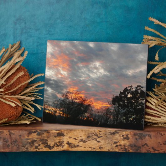 Wintersonnenlandschaft Fotografie Fotoplatte (Seite)