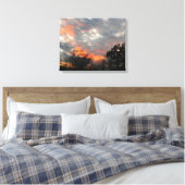 Wintersonnenlandschaft Fotografie Leinwanddruck (Insitu (Schlafzimmer))