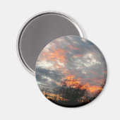 Wintersonnenlandschaft Fotografie Magnet (Vorderseite/Rückseite)