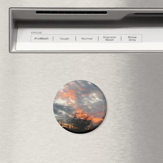 Wintersonnenlandschaft Fotografie Magnet (In Situ (Geschirrspüler))