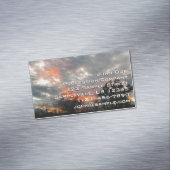 Wintersonnenlandschaft Fotografie Magnetische Visitenkarte (Beispiel)