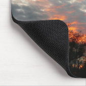 Wintersonnenlandschaft Fotografie Mousepad (Ecke)