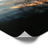 Wintersonnenlandschaft Fotografie Poster (Ecke)