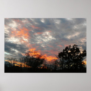 Wintersonnenlandschaft Fotografie Poster