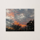 Wintersonnenlandschaft Fotografie Puzzle (Horizontal)