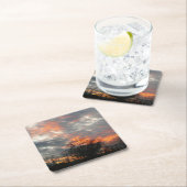 Wintersonnenlandschaft Fotografie Rechteckiger Pappuntersetzer (Vor Ort)