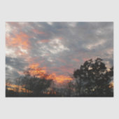 Wintersonnenlandschaft Fotografie Seidenpapier (Vorderseite)