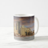 Wintersonnenszene an der Calgary Skyline Kaffeetasse (VorderseiteRechts)
