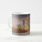 Wintersonnenszene an der Calgary Skyline Kaffeetasse (Vorderseite Links)