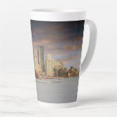 Wintersonnenszene an der Calgary Skyline Milchtasse (Rechte Ecke)