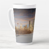 Wintersonnenszene an der Calgary Skyline Milchtasse (Linke Ecke)