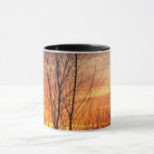 Wintersonnenuntergang-Kaffee-Tasse Tasse (Zentrum)