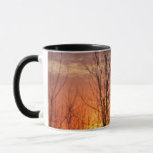 Wintersonnenuntergang-Kaffee-Tasse Tasse (Links)