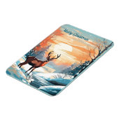 Wintersonnenuntergangskarte Magnet (Linke Seite)