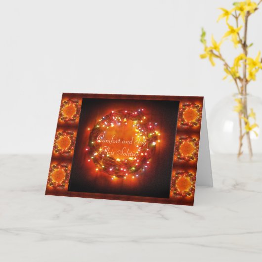 Wintersonnenwende Fee Karte (Gelbe Blume)