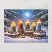 Wintersonnenwende feiertagspostkarte (Vorderseite)