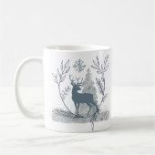 Wintersonnenwende - Glitzer mit Schnee Kaffeetasse (Links)