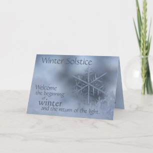 Wintersonnenwende Längster Tag Rückkehr zum Licht Feiertagskarte