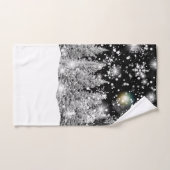 Wintersonnenwende Schneefall Handtuch (Handtuch)