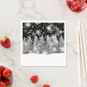 Wintersonnenwende Schneefall Serviette (Beispiel)