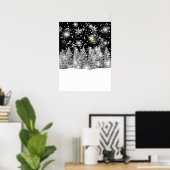 Wintersonnenwende-Schneefallposter Poster (Heimbüro)