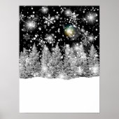 Wintersonnenwende-Schneefallposter Poster (Vorne)