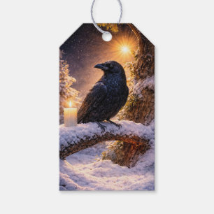 Wintersonnenwende Yule Schöner Rabe Geschenkanhänger
