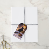 Wintersonnenwende Yule Schöner Rabe Geschenkanhänger (Mit Garn)