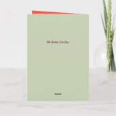 Wintersonnenzeit Feiertagskarte (Rückseite)