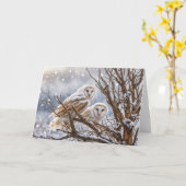 Wintersonniges Weihnachten mit Schnee Karte (Gelbe Blume)