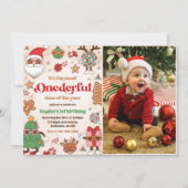 Wintersonntag 2. Geburtstag Einladung (Vorderseite)