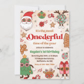 Wintersonntag 2. Geburtstag Einladung (Vorderseite)