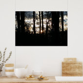 Wintersonntag im Wald Poster (Küche)