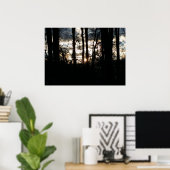 Wintersonntag im Wald Poster (Heimbüro)