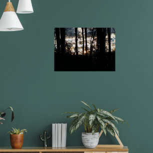 Wintersonntag im Wald Poster