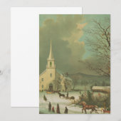 Wintersonntag in alten Zeiten Einladung (Vorne/Hinten)