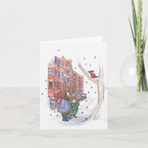 Wintersonntagskarte Karte